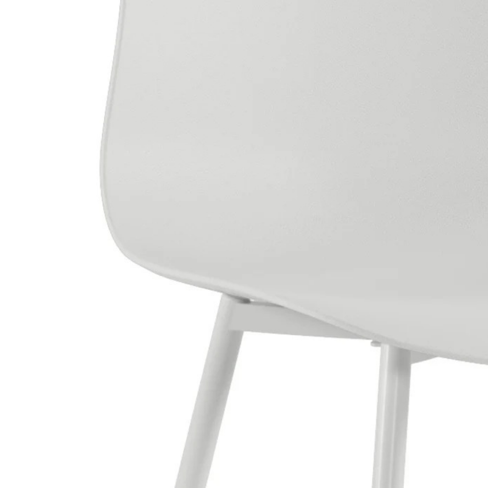 Wave, Set di 4 sedie in polipropilene Bianco (50cm X 58cm H. 85cm)| Duzzle