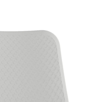 Wave, Set di 4 sedie in polipropilene Bianco (50cm X 58cm H. 85cm)| Duzzle