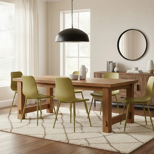 Wave, Set di 4 sedie in polipropilene Giallo (50cm X 58cm H. 85cm)| Duzzle