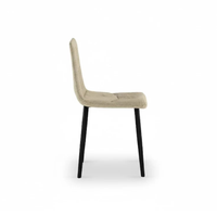 Daisy, Set di 4 sedie in tessuto easy-clean Beige (46cm X 55cm H. 87.5cm) | Duzzle