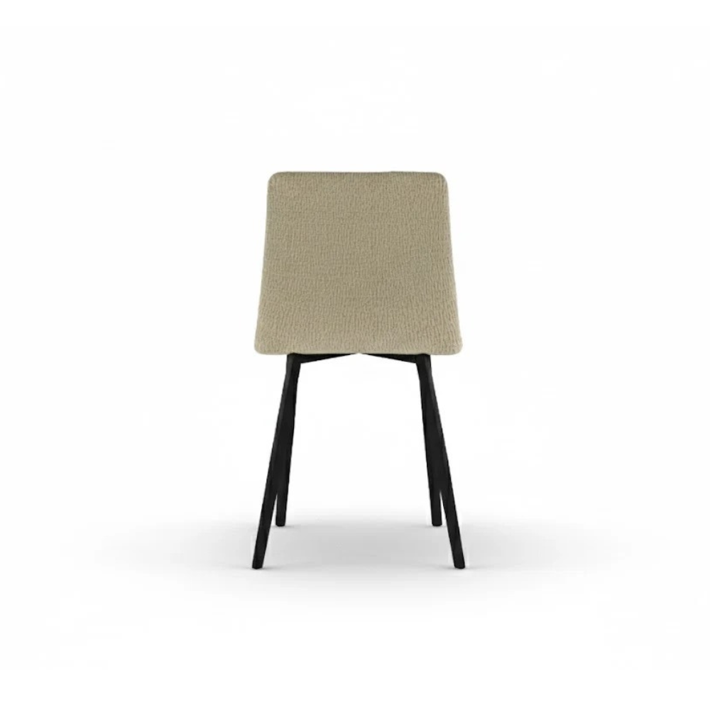 Daisy, Set di 4 sedie in tessuto easy-clean Beige (46cm X 55cm H. 87.5cm) | Duzzle