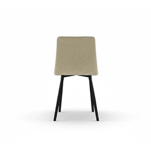 Daisy, Set di 4 sedie in tessuto easy-clean Beige (46cm X 55cm H. 87.5cm) | Duzzle