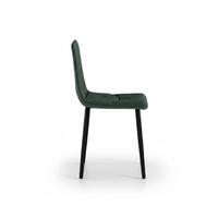 Daisy, Set di 4 sedie in tessuto easy-clean Verde (46cm X 55cm H. 87.5cm) | Duzzle