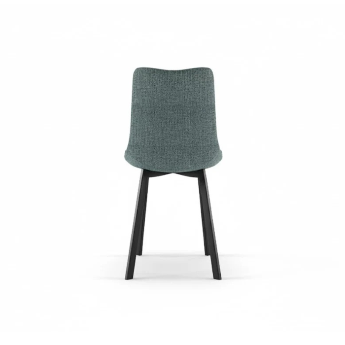 Grace, Set di 4 sedie in tessuto easy-clean Turchese (45cm X 56cm H. 86cm) | Duzzle