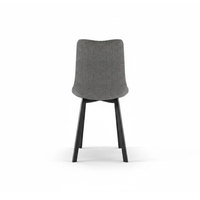 Grace, Set di 4 sedie in tessuto easy-clean Grigio (45cm X 56cm H. 86cm) | Duzzle