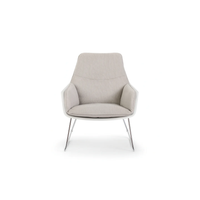 Cocoon, Set di 2 Poltroncine in polipropilene Grigio chiaro (L. P. H. 74 x 85 x 86) | Duzzle
