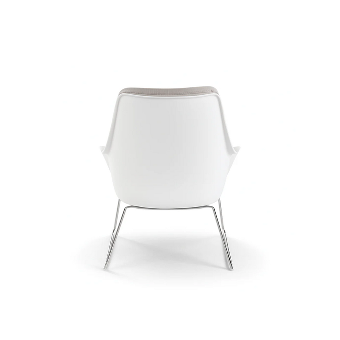 Cocoon, Set di 2 Poltroncine in polipropilene Grigio chiaro (L. P. H. 74 x 85 x 86) | Duzzle