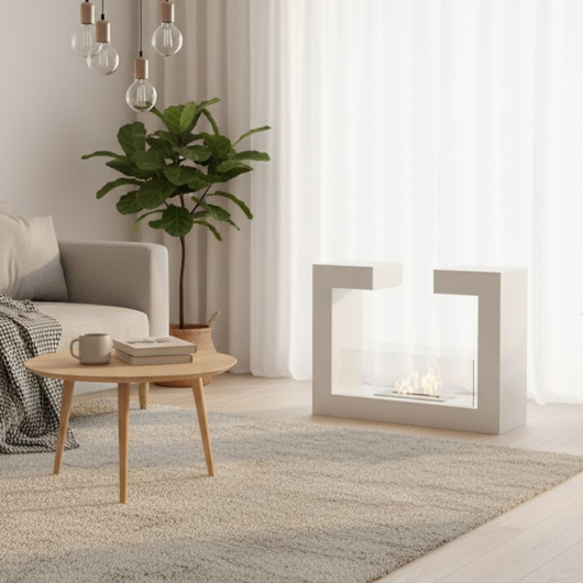 Polar, Biocamino da terra Bianco (25cm X 78cm H. 58cm) | Duzzle