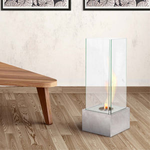 Glow, Caminetto al bioetanolo (25cm X 25cm H. 65cm)