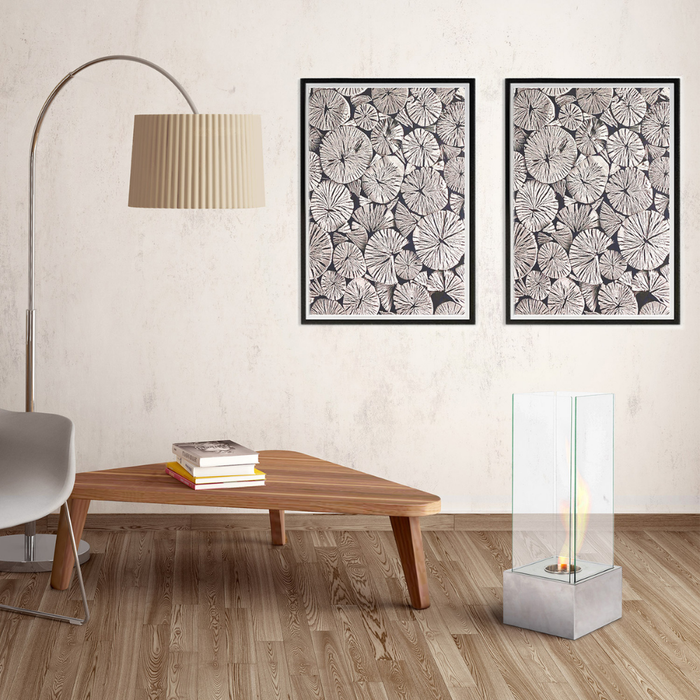 Glow, Caminetto al bioetanolo (25cm X 25cm H. 65cm)