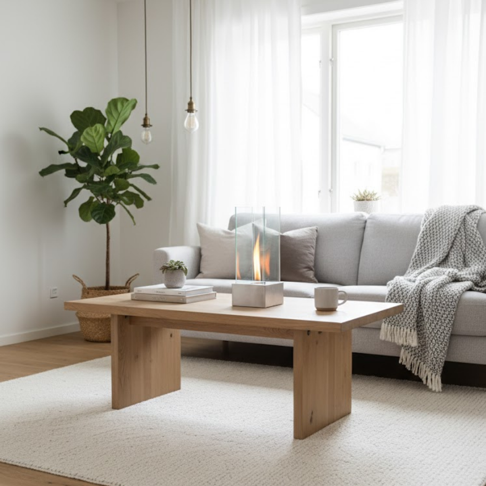 Glow, Caminetto al bioetanolo (25cm X 25cm H. 65cm)