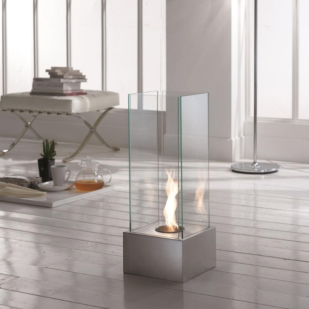 Glow, Caminetto al bioetanolo (25cm X 25cm H. 65cm)
