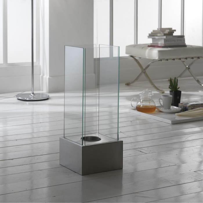 Glow, Caminetto al bioetanolo (25cm X 25cm H. 65cm)