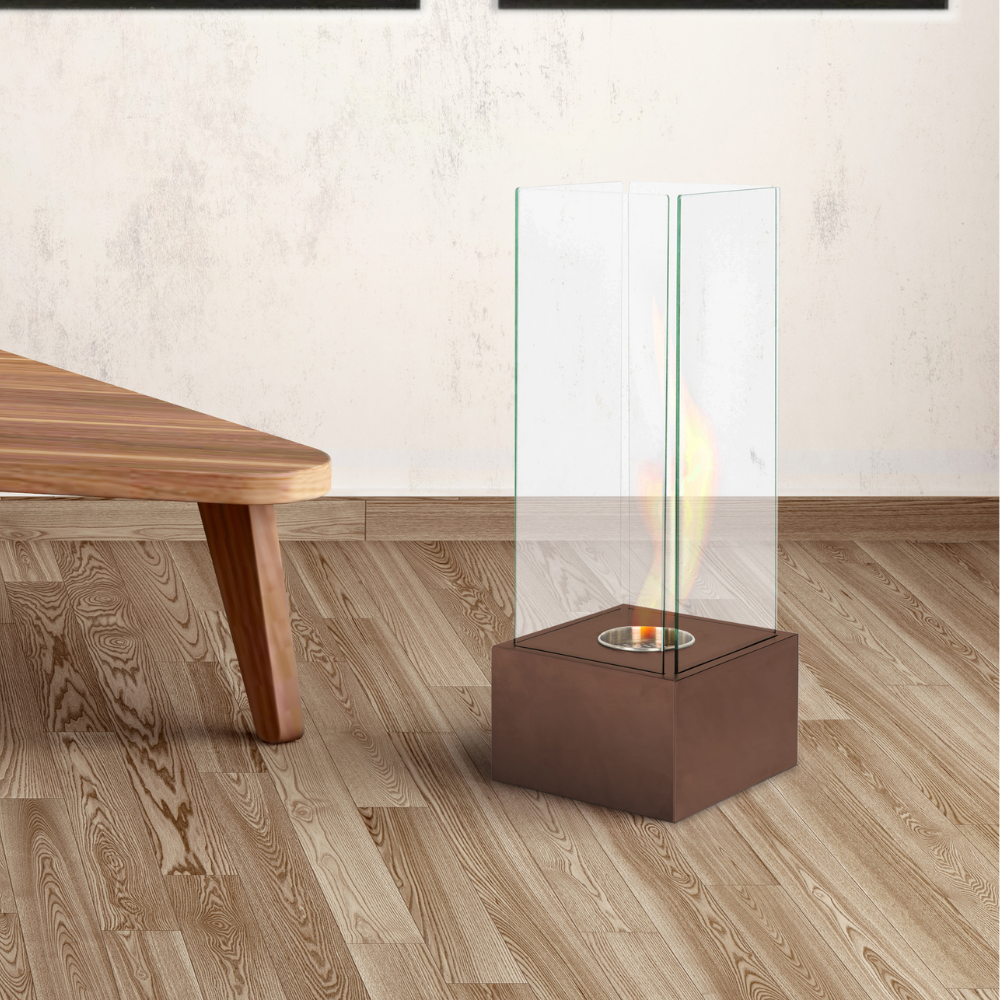 Glow, Caminetto al bioetanolo (25cm X 25cm H. 65cm)