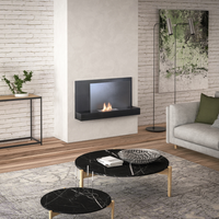 Flare, Biocamino da parete (26cm X 90cm H. 50cm)