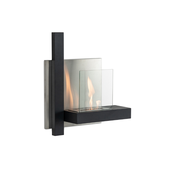 Blaze, Biocamino da parete (22cm X 72cm H. 63cm)