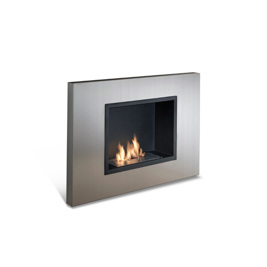 Nordic Flame, Biocamino da parete Grigio (17cm X 78cm H. 54cm) | Duzzle