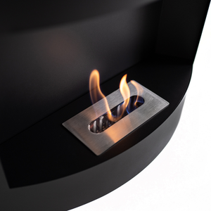 Orb, Biocamino da parete (15.5cm X 63cm H. 45cm)