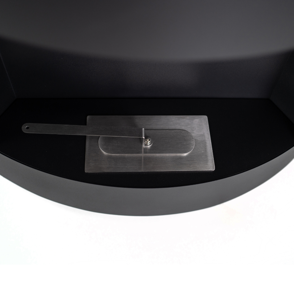 Orb, Biocamino da parete (15.5cm X 63cm H. 45cm)