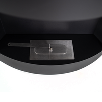 Orb, Biocamino da parete (15.5cm X 63cm H. 45cm)