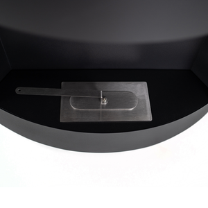 Orb, Biocamino da parete (15.5cm X 63cm H. 45cm)