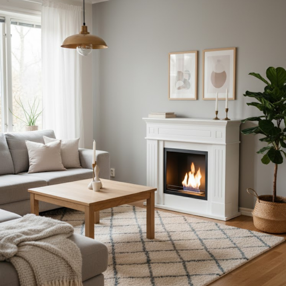 Aura, Biocamino da terra (37cm X 110 H. 102cm)