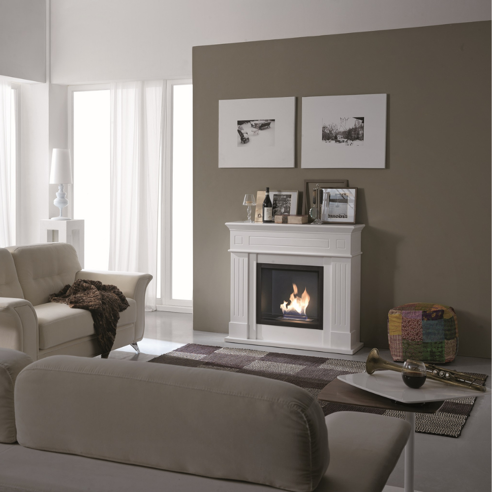 Aura, Biocamino da terra (37cm X 110 H. 102cm)