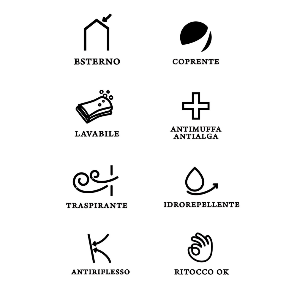 Performance bright smalto murale ecologico all acqua *** formato 10 lt, finitura satinata, confezione 1