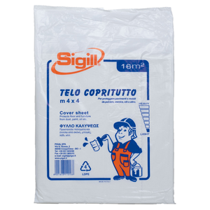Telo copritutto trasparente multiuso 4x4 metri