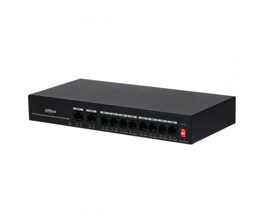 Dahua PFS3010-8ET-65 Switch di rete Dahua 8 Porte PoE + 2 Porta 10/100Mbps Base-TX 65W