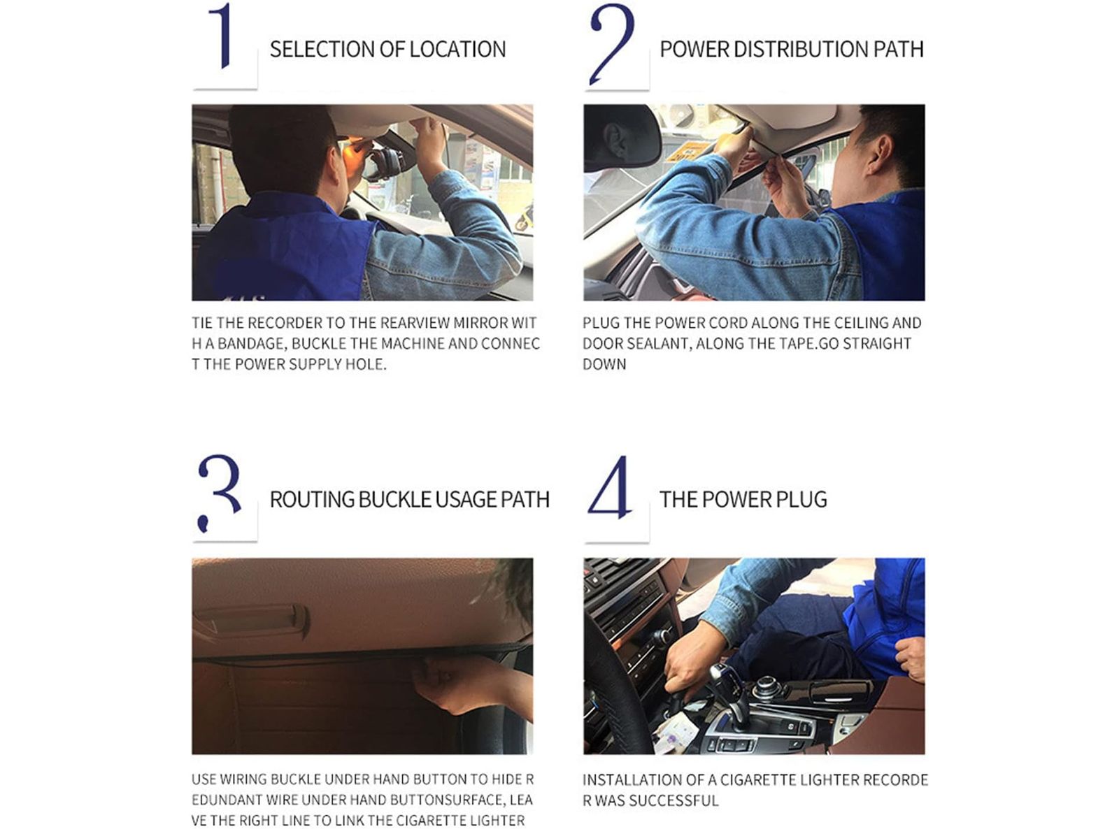 Dash Cam Anteriore E Posteriore Doppia Dash Cam Per Auto da 3 Pollici 1080p HD Registratore di Guida Intelligente Per Cruscotto con Sensore di Gravità con Rilevamento del Movimento