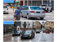 Dash Cam Anteriore E Posteriore Doppia Dash Cam Per Auto da 3 Pollici 1080p HD Registratore di Guida Intelligente Per Cruscotto con Sensore di Gravità con Rilevamento del Movimento