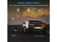 Dashcam Auto 1080P FHD IR Notte WDR Registrazione Loop G-Sensor 3" LCD