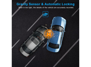 Dashcam Auto 1080P FHD IR Notte WDR Registrazione Loop G-Sensor 3" LCD