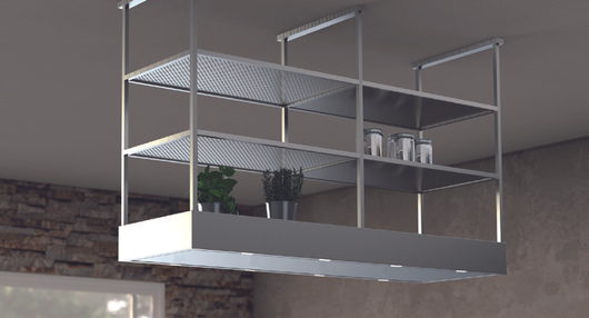 CAPPA MENSOLA ISOLA cm 146X54 - Inox - 900 m3/h