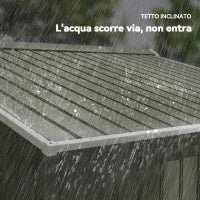 Casetta da Giardino con 2 Porte Scorrevoli e 4 Prese d'Aria in Acciaio, 277x195x192cm, Verde Chiaro