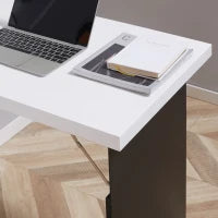 Tavolo Scrivania Pieghevole a Muro con Lavagna, 60x94.5x147cm, Bianco e Nero