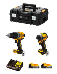 DeWALT Kit DCK2050E2T (DCD805 + DCF850 + 2 x 1,7 Ah Powerstack + DCB112 + TSTAK II)