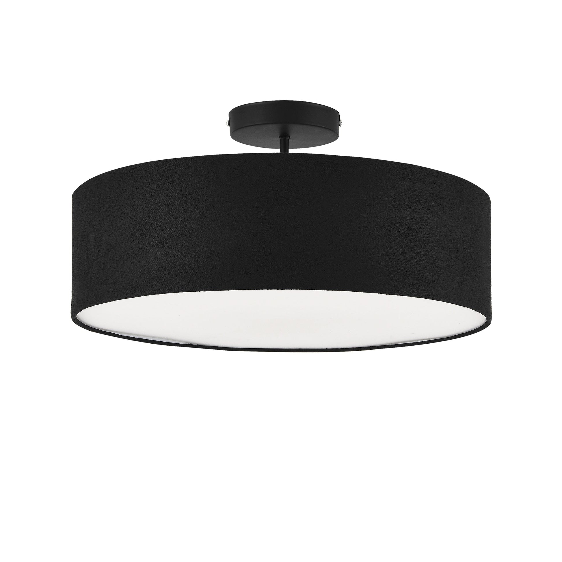 Plafoniera 3 x E27 diametro 45 cm bianco nero 03_0007606