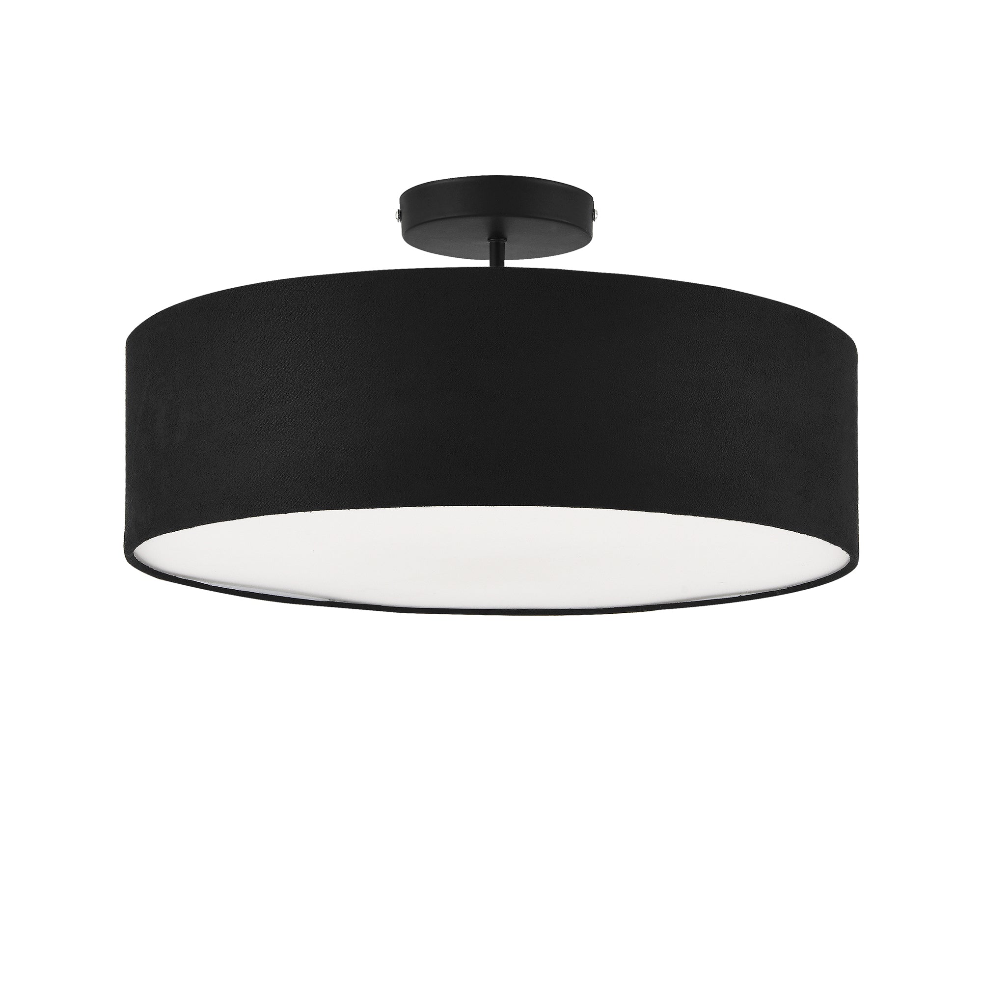 Plafoniera 3 x E27 diametro 45 cm bianco nero 03_0007606