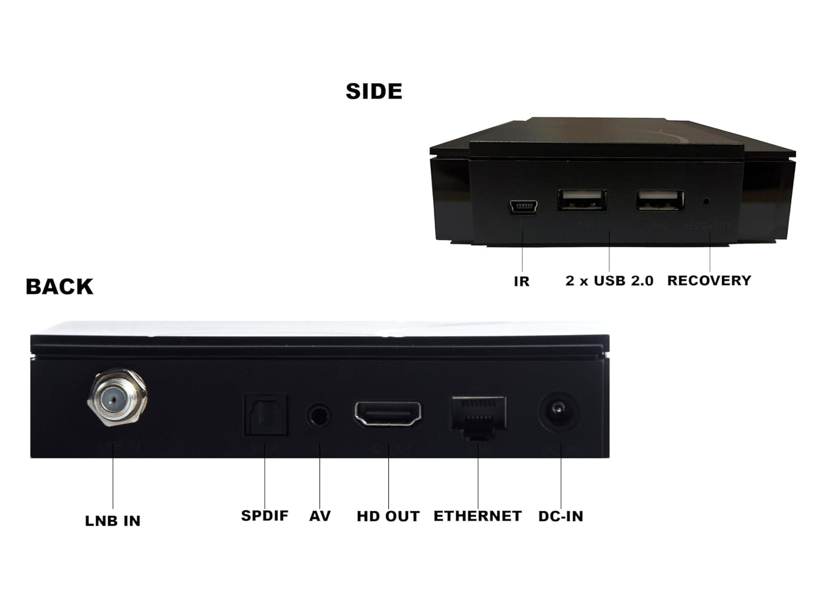 Decoder Satellitare Qviart OG2S Linux Full HD IPTV YouTube Multiroom Multistream Sat IPTV H.265