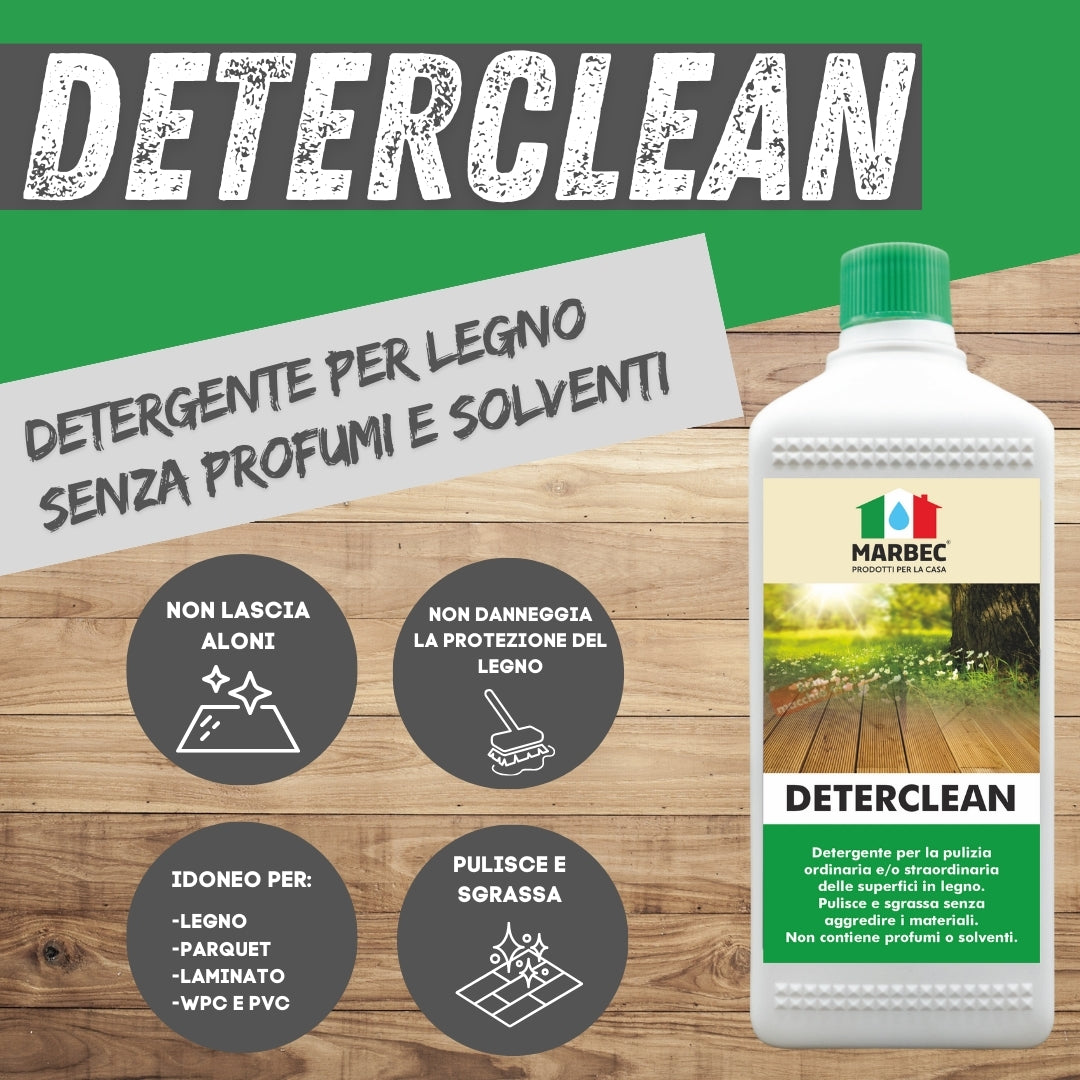 Detergente per pavimenti in legno DETERCLEAN   1LT