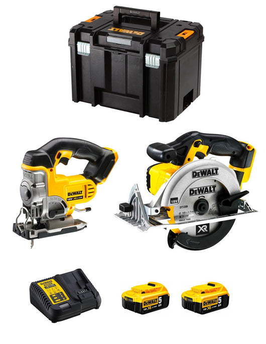 Dewalt  kit dck xr2wp2t (dcs331 + dcs391 + 2 x 5,0 ah + dcb115 + tstak vi) 0635292961328