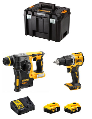 Dewalt  kit dck226 (dch273 + dcd100y + 2 x 5,0 ah + dcb115 + tstak vi) 8435587928881