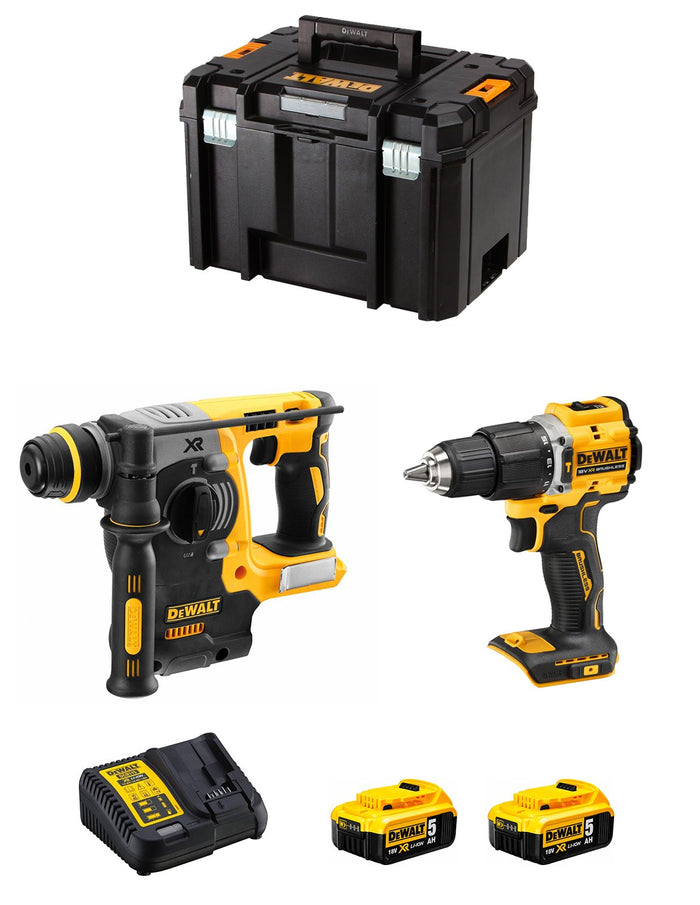 Dewalt  kit dck226 (dch273 + dcd100y + 2 x 5,0 ah + dcb115 + tstak vi) 8435587928881