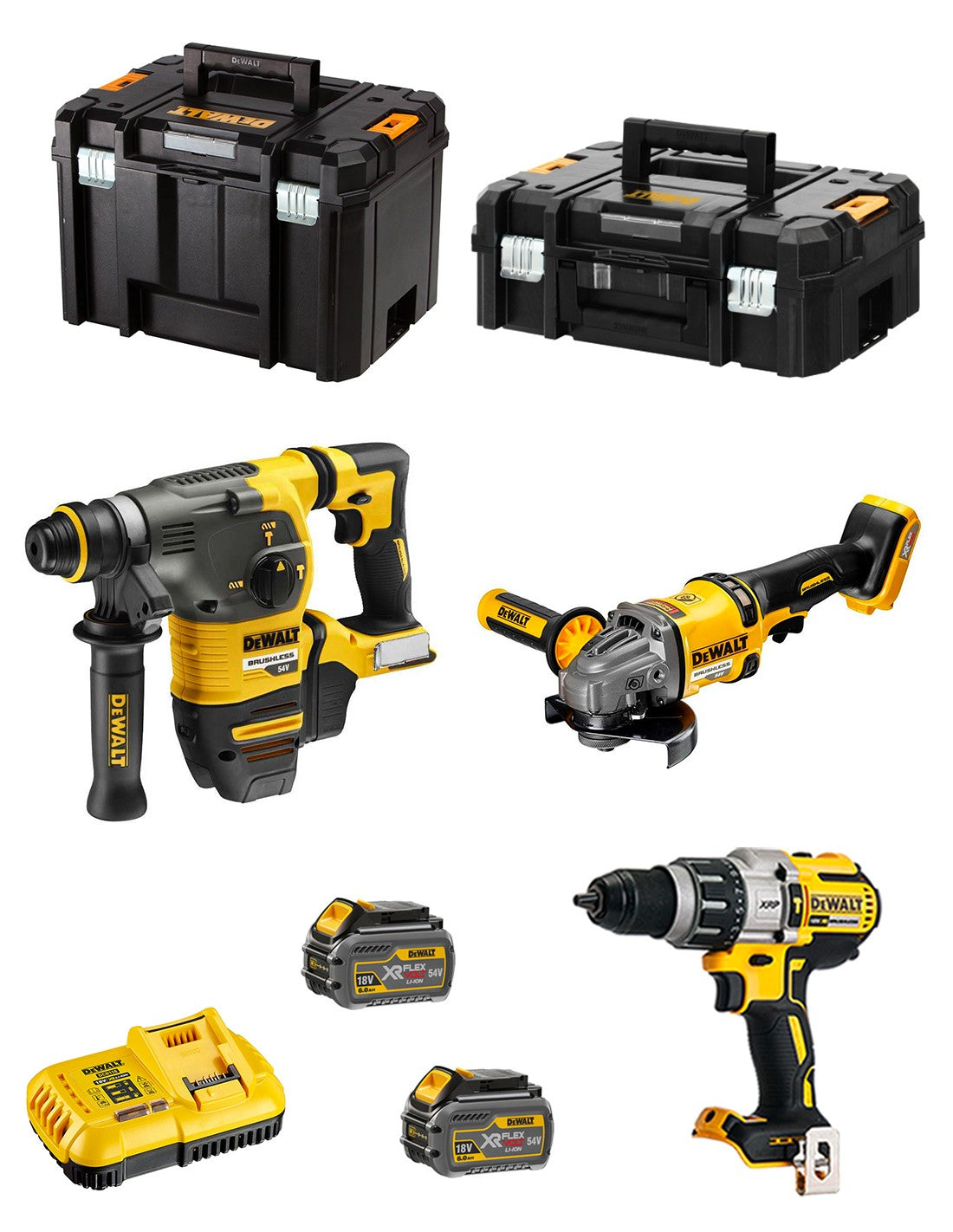 Dewalt  kit dck350t2t (dch333 + dcg414 + dcd996 +.. 5035048725306