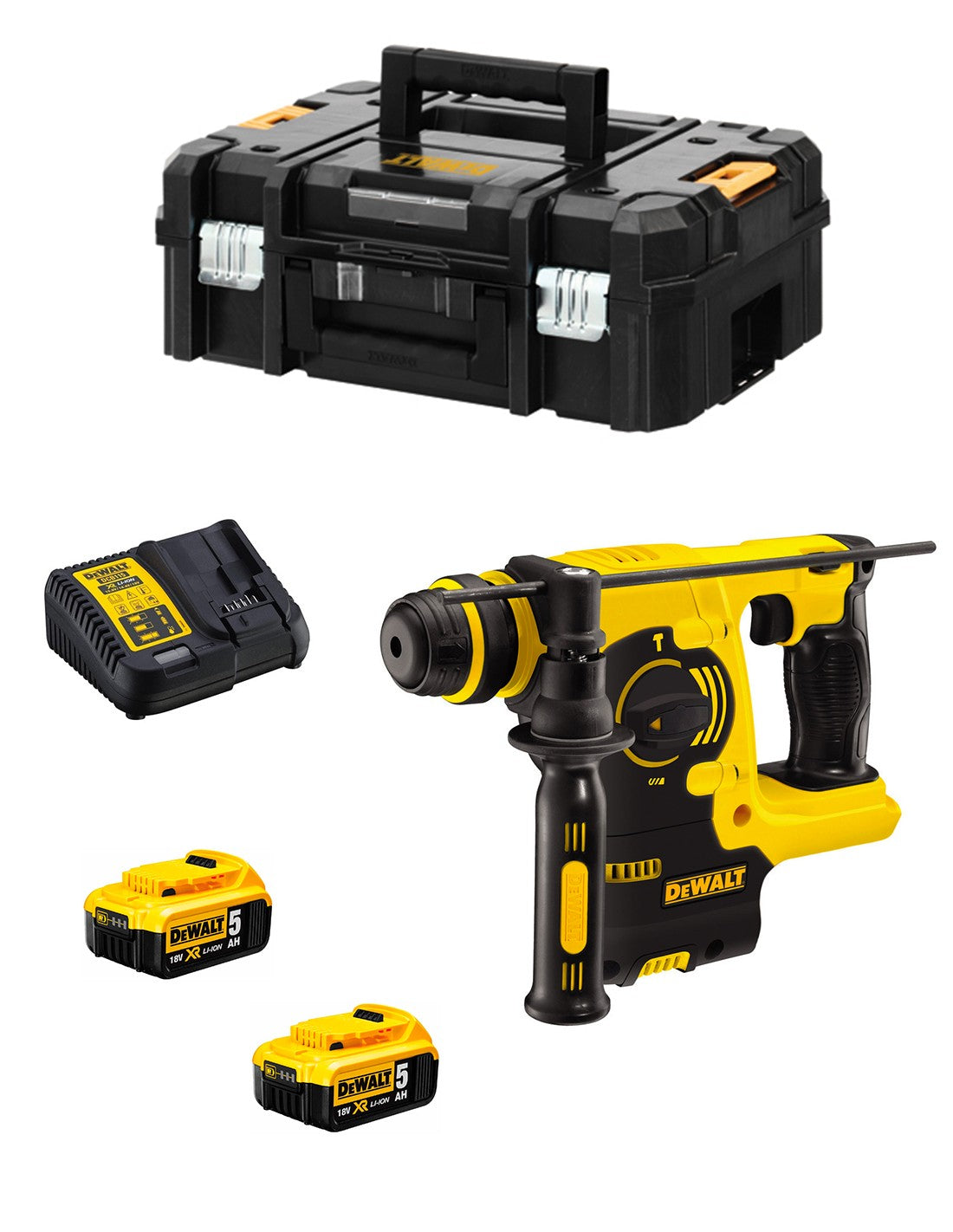 Dewalt tassellatore  dch253p2 (2 x 5,0 ah + dcb115 + tstak ii) 0635292491429