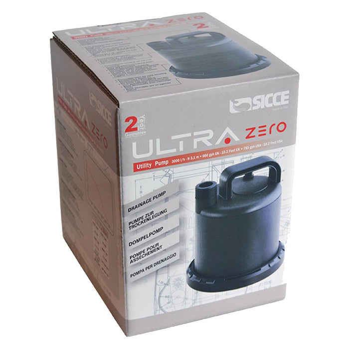 Sicce pompa multifunzione ultra zero per drenaggio da 3000 litri ora