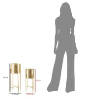 Portavasi Golvy Stand Coppia -B- cm Ø 21X52-19X42
