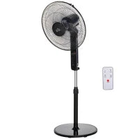 Ventilatore a Piantana a 3 modalità, Regolabile in altezza, Ø 44 cm, Nero